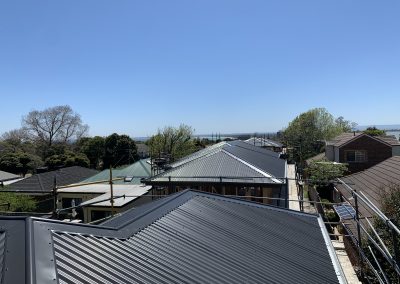 New Colorbond roof installation on the Mornington Peninsula